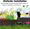 LZQ Rattan-Optik Rasenkanten Beeteinfassung 50m 50 Stücke Produktbild-Vorschau 4