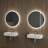 doporro Lavabo à Poser Blanc Vasque Suspendu en Céramique Voir les images du produit 6