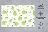 MuchoWow® Schreibtischunterlage Äpfel - Grün - Muster 60x40 Produktbild-Vorschau 2