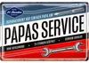 Blechschild PAPAS SERVICE, Schild Werkstatt Papa, Produktbild-Vorschau 1