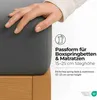 A hand is shown touching the corner of a dark grey fitted sheet, demonstrating its fit on a mattress. Anteprima dell’immagine prodotto
