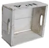 Weiße alte Holzkiste No4 23x21x12cm Produktbild-Vorschau 4