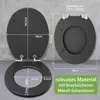 banjado Design WC Sitz Anthrazit mit Absenkautomatik MDF Produktbild-Vorschau 3