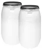 Lot de 2 fûts à col large de 220 litres avec couvercle Voir les images du produit 1