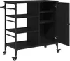 vidaXL Küchentrolley Schwarz Eichen-Optik 87,5 x 39 x 84,5 Produktbild-Vorschau 5