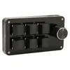 A black programmable keyboard with six buttons and a rotary knob. Náhľad obrázku produktu