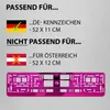 2 Kennzeichenhalter Pink - Chrom Kennzeichenhalterung Produktbild-Vorschau 6