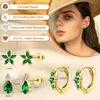 JeweBella 3 Paar Ohrringe Set Silber Gold Damen Mädchen 925 Produktbild-Vorschau 2