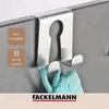 Crochet de porte en acier inoxydable Fackelmann Tecno Voir les images du produit 4
