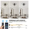 ZELURXX Deckenventilator mit LED Beleuchtung Ø50cm, Flaches Produktbild-Vorschau 3