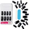 KISS Gel Fantasy Press On Nails Jelly Gelée Black Long Náhľad obrázku produktu 2