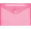 Foldersys Sichttasche A5 Druckknopf Transparent rot Produktbild-Vorschau 2