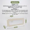 Tulano Cover 48 Beige | Zábrana na posteľ 180 cm Zábrana na Náhľad obrázku produktu 6