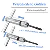 2 Stück T-Griff Windeisen Ratsche, verstellbarer Produktbild-Vorschau 2