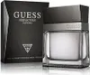 A product shot of Guess Seductive Homme eau de Toilette for men, with its packaging. Voir les images du produit