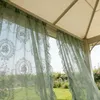 Lot de 2 rideaux vintage en voile transparent à fleurs en Voir les images du produit 8