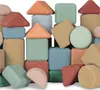 A close-up, studio shot of a collection of colorful building blocks. Anteprima dell’immagine prodotto