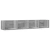 Wandkasten, 2 stuks, grijs Sonoma, 99x18x16,5 cm, Productafbeelding-voorbeeld 5