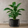 Großer außen Blumentopf NIVO rund 47 x 30 cm anthrazit Produktbild-Vorschau 3