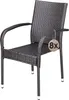 CASARIA® Lot de 8 Chaise Salle a Manger en Polyrotin Brunes Voir les images du produit 1