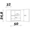 Flex Well Hängeschrank Varo BxTxH 50 x 32 x 54,8 cm weiß Produktbild-Vorschau 7