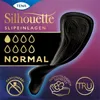 A product shot of Tena Silhouette incontinence liners against a gradient background. Produktbild-Vorschau