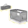 Reisebett 125 x 65 x 78 cm RK-240 Grau und Lavendel Produktbild-Vorschau 10