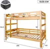 okwish Letto a castello 90x200 cm, divisibile in 2 letti Anteprima dell’immagine prodotto 11