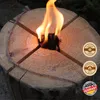 8x Schwedenfeuer 47 x 18 cm naturbelassenes Holz 120 min Brenndauer Outdoor 8 Stück Naturholz Garten Grillen Sommerparty Produktbild-Vorschau