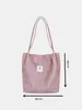 Borsa a tracolla in velluto a coste da donna, borsa con Anteprima dell’immagine prodotto 5