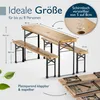 Beautissu 3tlg Bierzeltgarnitur klappbar Holz BT22, Produktbild-Vorschau 4