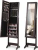 COSTWAY Armoire à bijoux à inclinaison réglable, étagère à Voir les images du produit 1