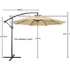 Yaheetech Ampelschirm Ø300 cm neigbarer Sonnenschirm mit Produktbild-Vorschau 3