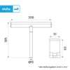 Minimalistischer Duschabzieher 21cm Schwarz aus Silikon – Produktbild-Vorschau 6