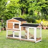 PawHut Clapier bois pour lapins petit enclos animaux villa Voir les images du produit 2