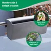 Fioriera da balcone BALKONA CLASSICO in plastica grigio Anteprima dell’immagine prodotto 11