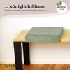 Lycce Bankauflage Klemmkissen 1 Leiste Cordstoff extra Produktbild-Vorschau 3
