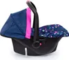 Seggiolino auto per bambole con tettuccio, blu con cuori Anteprima dell’immagine prodotto 6