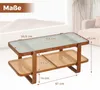 Table basse rectangulaire COSTWAY, table d'appoint pour Voir les images du produit 3