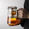 Skleněná konvice s oddělovačem vody a dřevěnou rukojetí, Náhled obrázku produktu 4