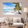 MuchoWow® Wandteppich Wandbehang Strand - Meer - Palmen Produktbild-Vorschau 5