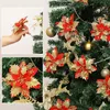 12 Stück glitzernde Weihnachtssterne, 14 cm, künstliche Produktbild-Vorschau 5