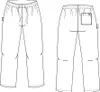beb MEDIZIN/PFLEGE Uni SCHLUPFHOSE Basic Polyestermix Azur Produktbild-Vorschau 3