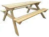 vidaXL Piknikový stôl 150x135x71,5 cm drevo Náhľad obrázku produktu 4