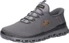 A single gray Skechers shoe is shown against a white background. Produktbild-Vorschau