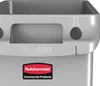 Rubbermaid Abfallbehälter Slim Jim mit Lüftungskanälen grau Produktbild-Vorschau 12