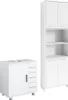 Badmöbel-Set Vicco Maris Weiß 2 Teile, mit Hochschrank und Produktbild-Vorschau 1