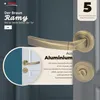 A close-up marketing image of a bronze-colored door handle set, showcasing its design and material. Produktbild-Vorschau