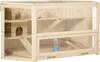 PawHut Kleintierkäfig Nagerkäfig Hamsterkäfig mit Rampe Produktbild-Vorschau 1