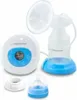 A breast pump and its accessories are displayed on a white background. Náhled obrázku produktu